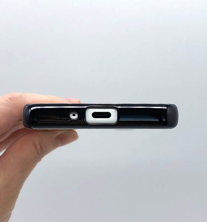 Xperia 10 IV TPU���եȥ����� �᥿��å��ե졼�� �֥�å� RT-RXP10M4HT2/BM