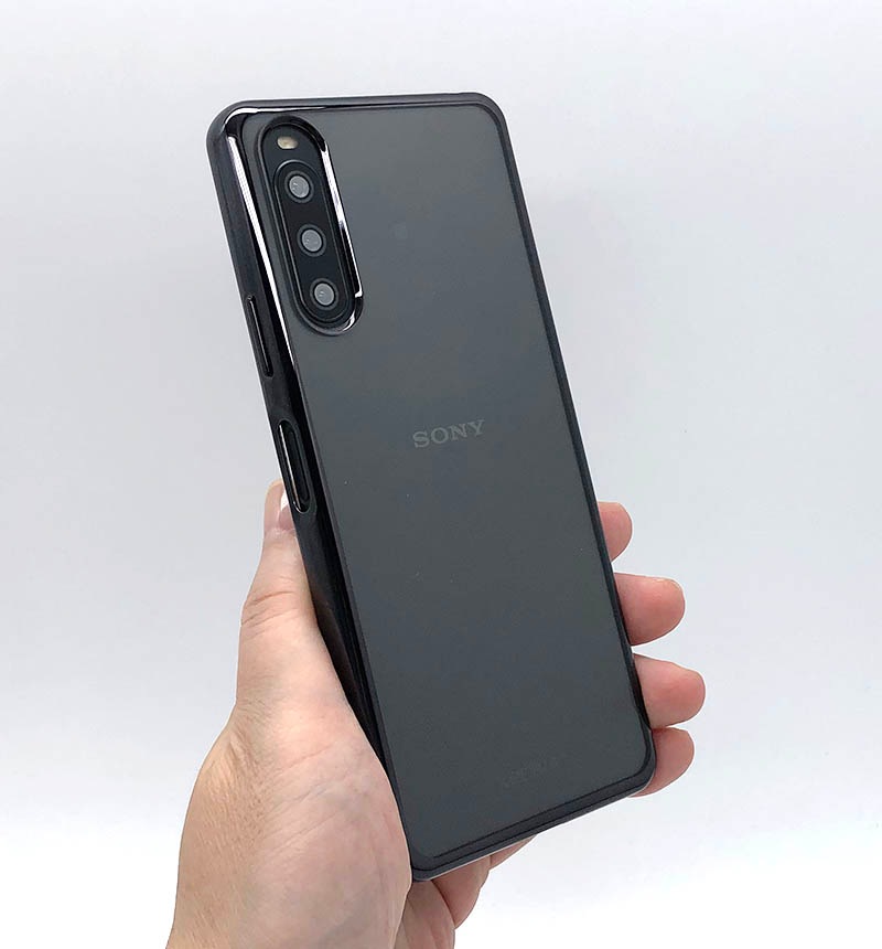 Xperia 10 IV TPU���եȥ����� �᥿��å��ե졼�� �֥�å� RT-RXP10M4HT2/BM