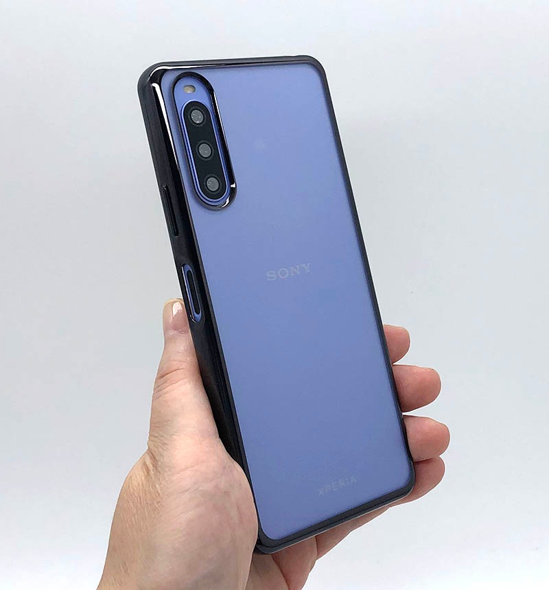 Xperia 10 IV TPU���եȥ����� �᥿��å��ե졼�� �֥�å� RT-RXP10M4HT2/BM