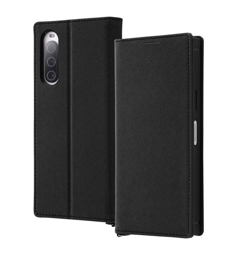 Xperia 10 V �Ѿ׷� ��Ģ���쥶�������� KAKU Durable �֥�å�/�֥�å� IN-RXP10M5TBC9/BB