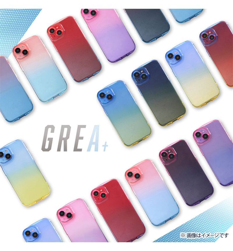 Xperia 10 V 耐衝撃 TPUソフトケース グラデーション GREA ブルー