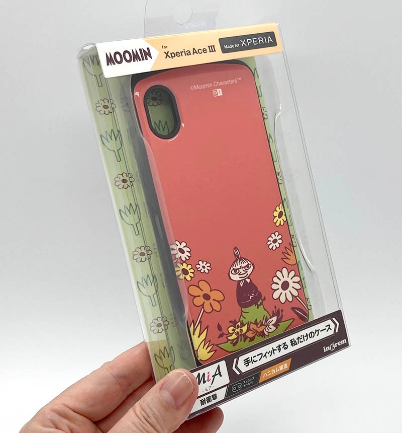 Xperia Ace III 『ムーミン』/耐衝撃ケース MiA リトルミイ&お花