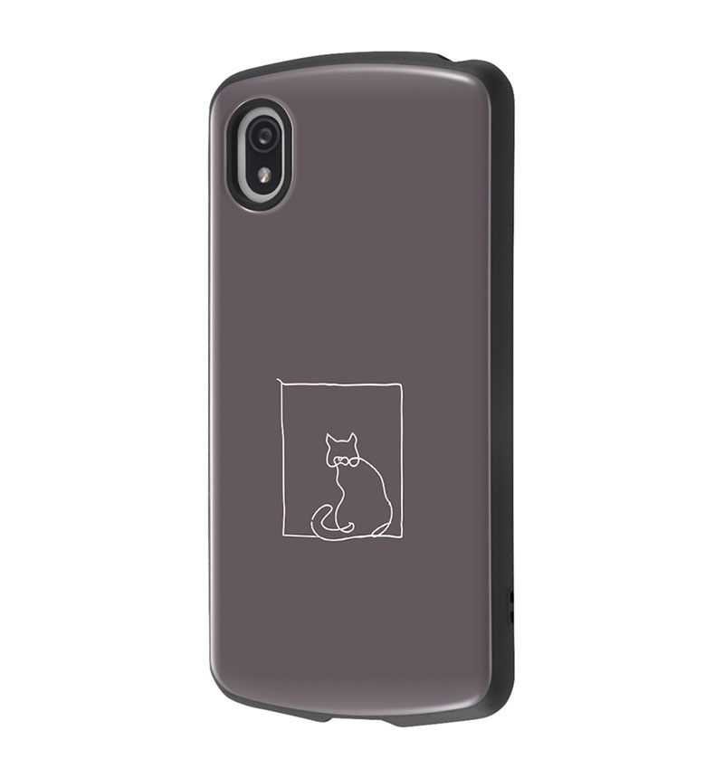 Xperia Ace III 耐衝撃ケース MiA-collection ネコ/グレー IN  