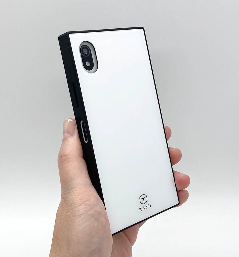 Xperia Ace III �Ѿ׷�ϥ��֥�åɥ����� KAKU �ۥ磻�� INQ-RXPAM3K3TB/W