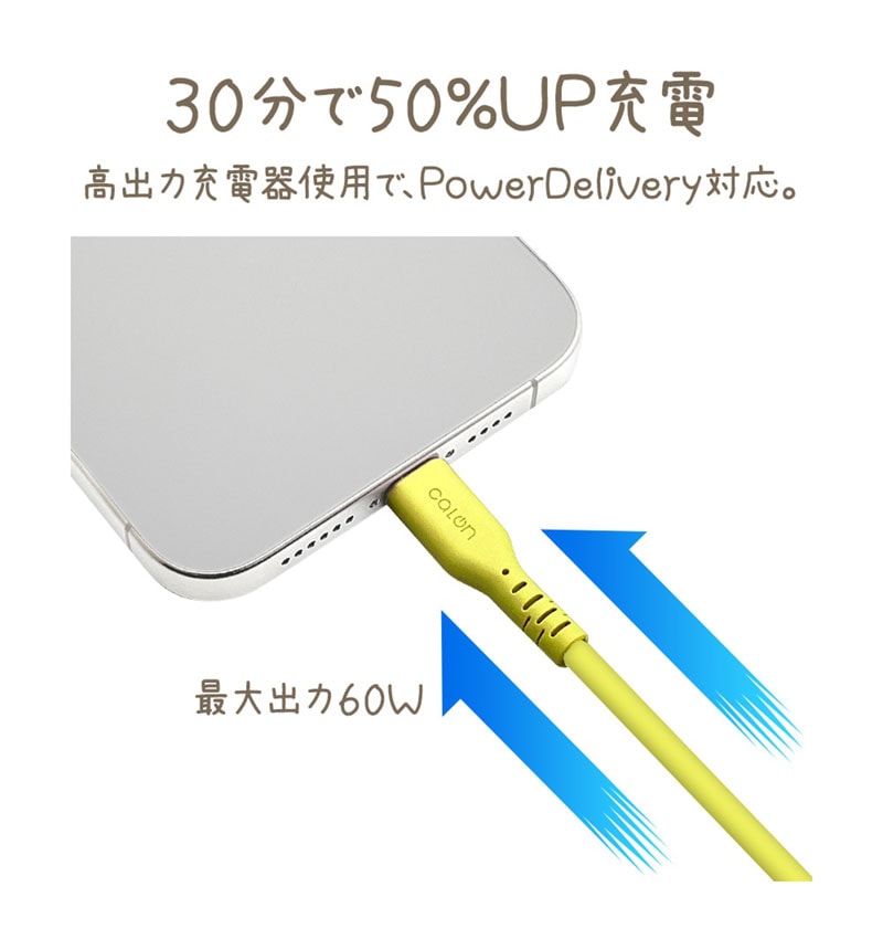PD�б� ���餫�� ���ꥳ�󥱡��֥� calon ���� �̿� Type-C to Type-C 60W 1m   ���������å� R10CACC3A04WRD ���������å� R10CACC3A04WRD