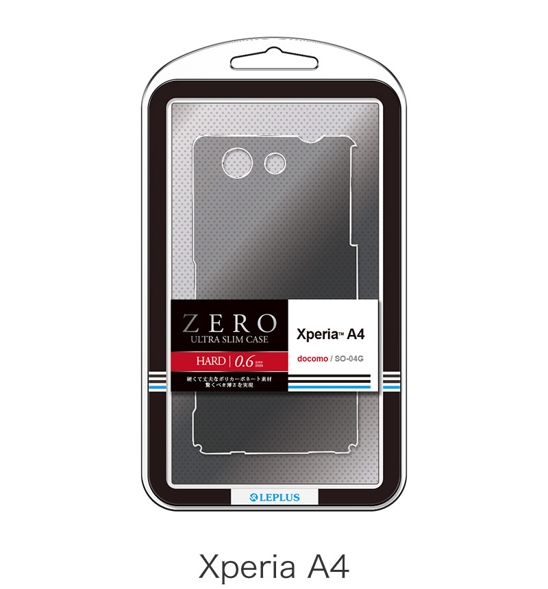 Xperia A4 Ķ�����ϡ��ɥ�������ZERO HARD�� ���ꥢ�֥�å� LP-SO04GHTCBK