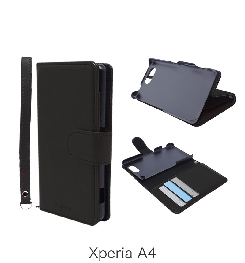 Xperia A4 �֥å�������PU�쥶����������BOOK A�ʥ������ˡ� �֥�å� LP-SO04GLBABK
