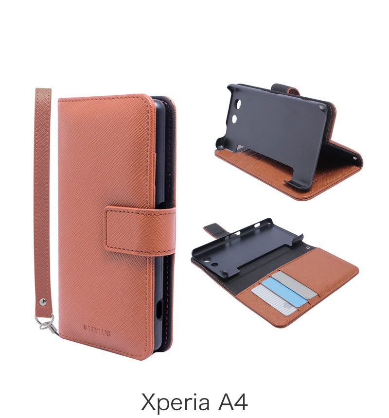 Xperia A4 �֥å�������PU�쥶����������BOOK S�ʥ��ޡ��ȡˡ� �֥饦�� LP-SO04GLBSBR