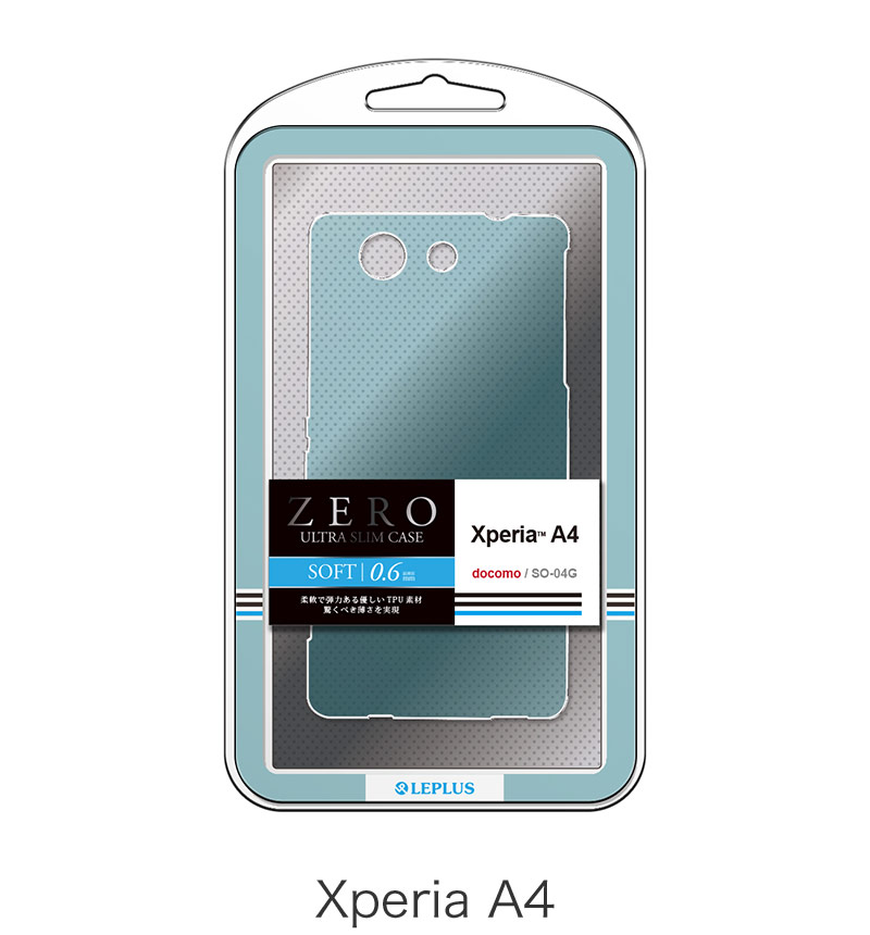 Xperia A4 Ķ����TPU��������ZERO SOFT�� ���ꥢ�֥롼 LP-SO04GTTCBL