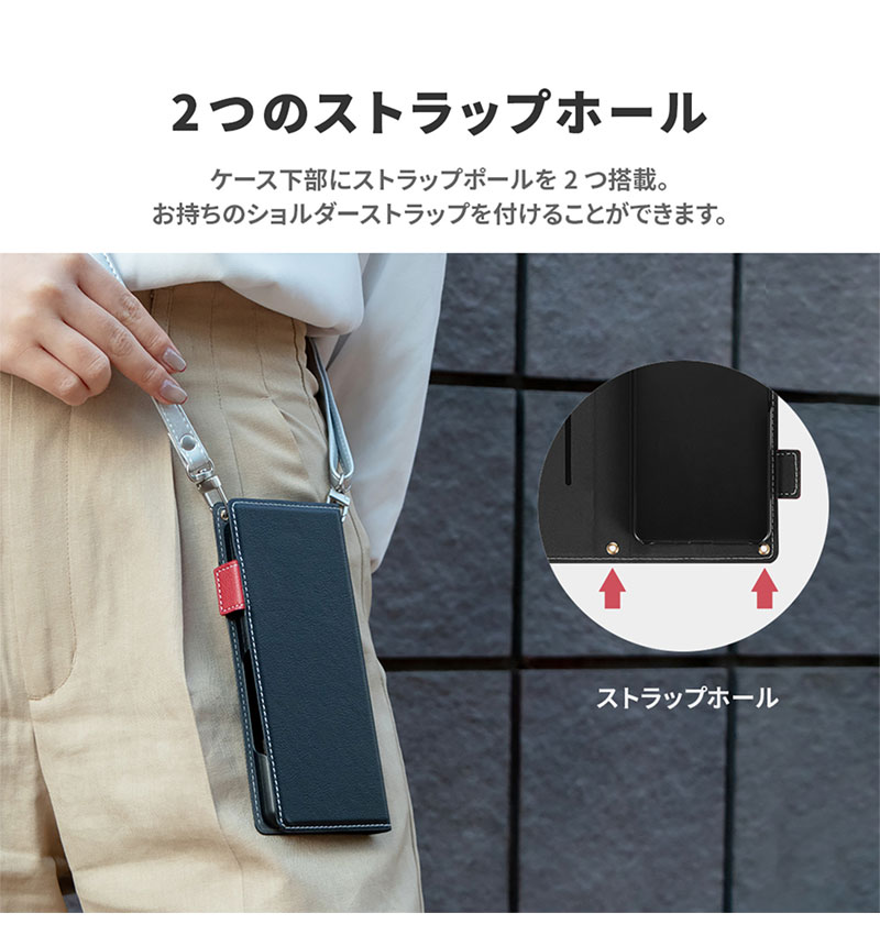 Xperia 10 V PU쥶Ģ Twoal W ֥å LN-23SX2BLP2BK