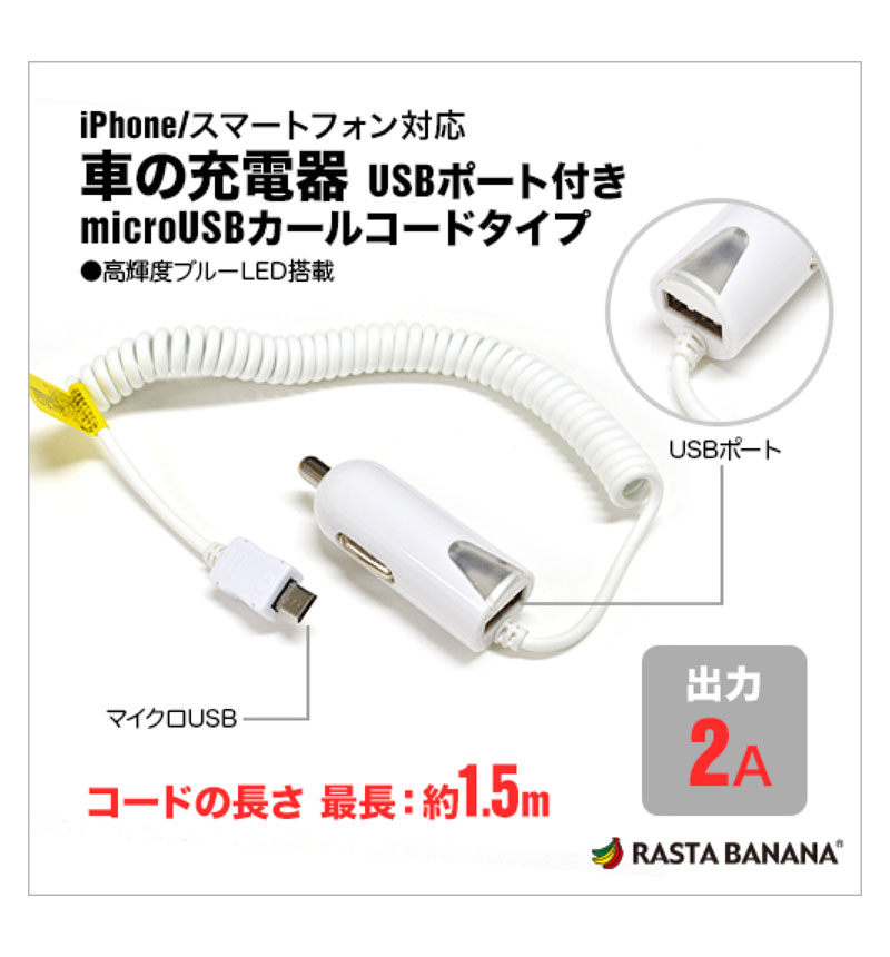 �ڥ����� 10%OFF��2A �֤ν��Ŵ� �ޥ�����USB������+USB�ݡ��� �ۥ磻�� RBDC057