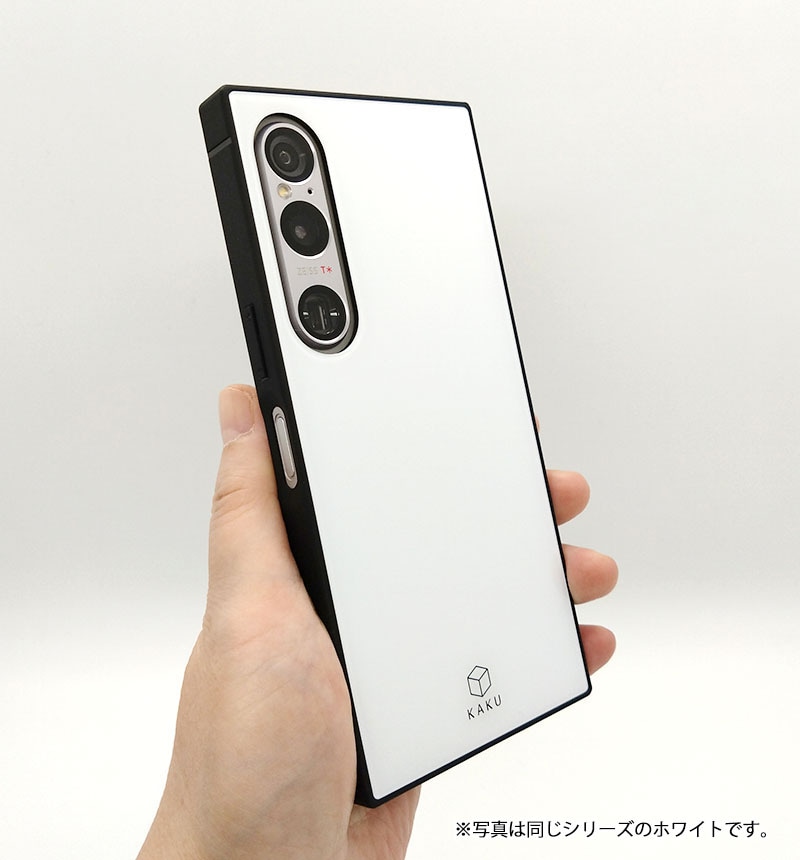 Xperia 1 VI 耐衝撃 ハイブリッドケース KAKU ブラック INQ