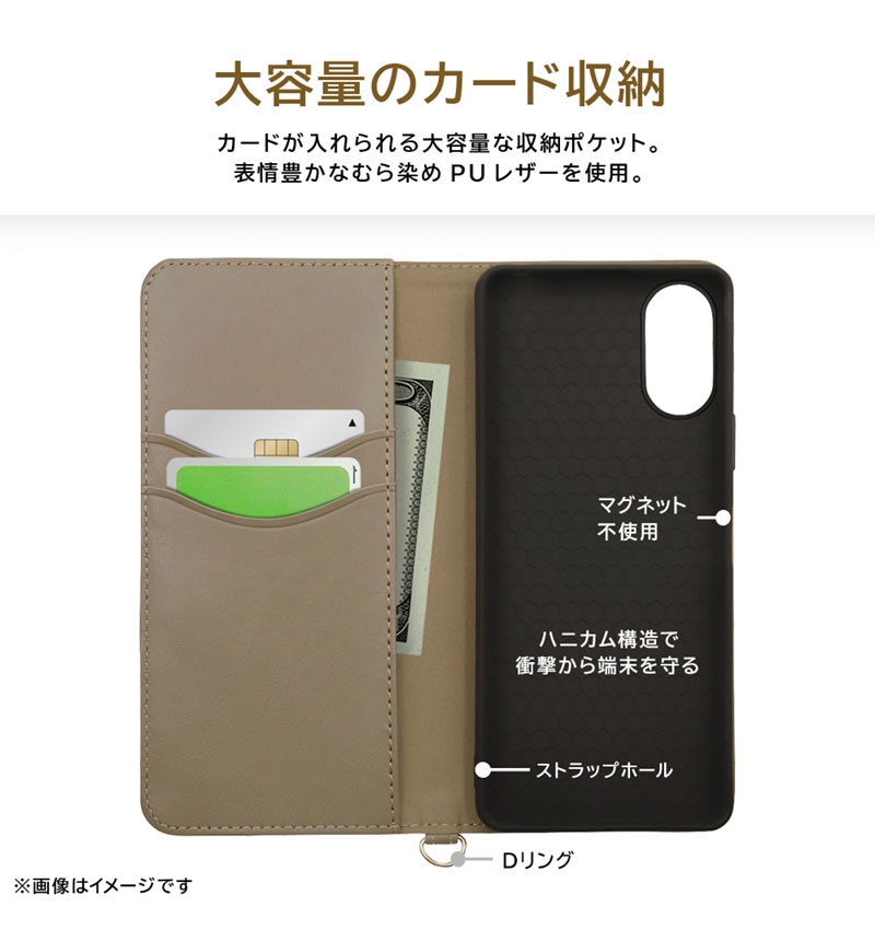 Xperia 10 VI / ディズニー / 手帳型レザーケース Raffine / 驚く