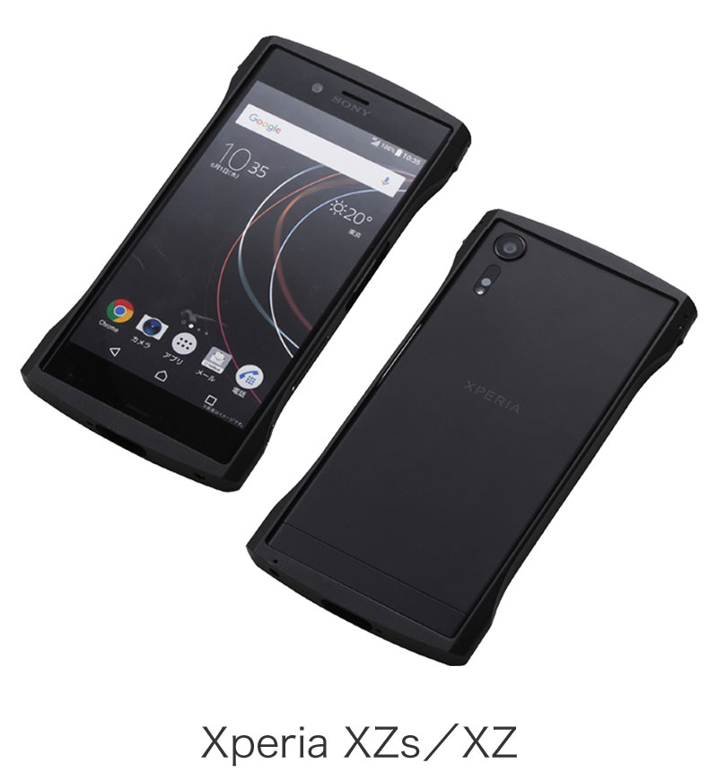 ���ò���CLEAVE Aluminum Bumper Chrono for Xperia XZs �֥�å� DCB-XZSCHABK