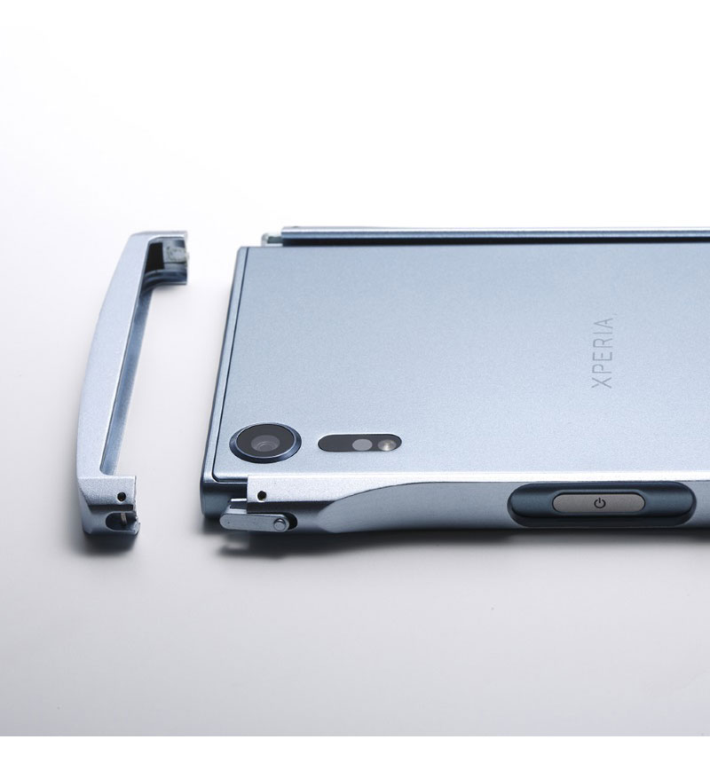���ò���CLEAVE Aluminum Bumper Chrono for Xperia XZs �֥�å� DCB-XZSCHABK