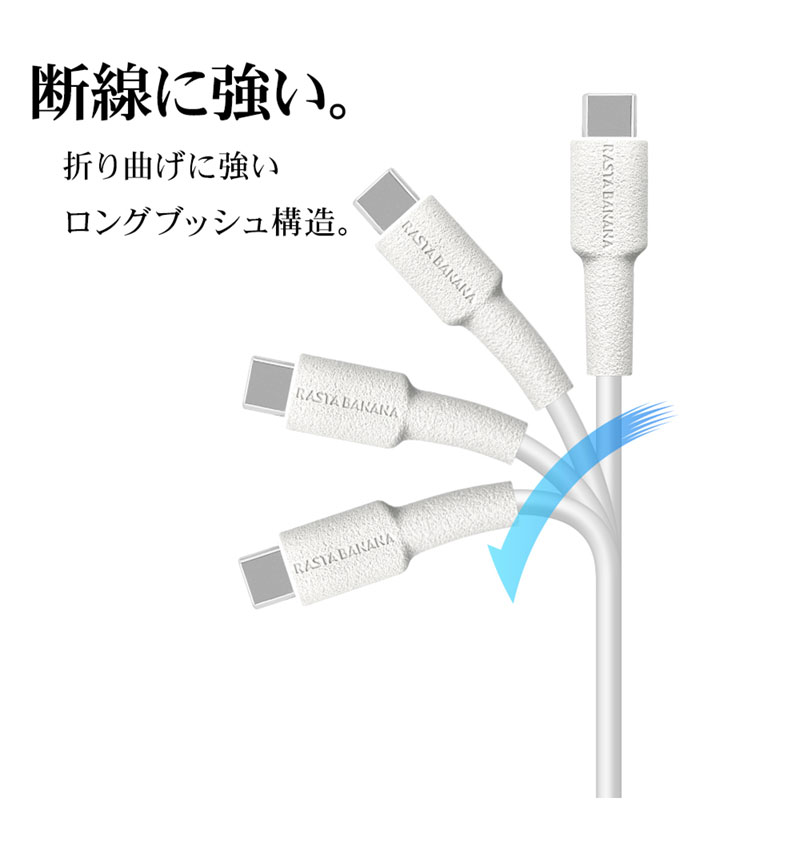 ���ޥ� ������C ������A �����֥� ���餫�� ����ߤˤ��� ���� �̿� 3A 1.5�᡼�ȥ� 150����� Type-A to Type-C typea typec 3A 1.5m 150cm �ۥ磻�� R15CAAC3A02WH