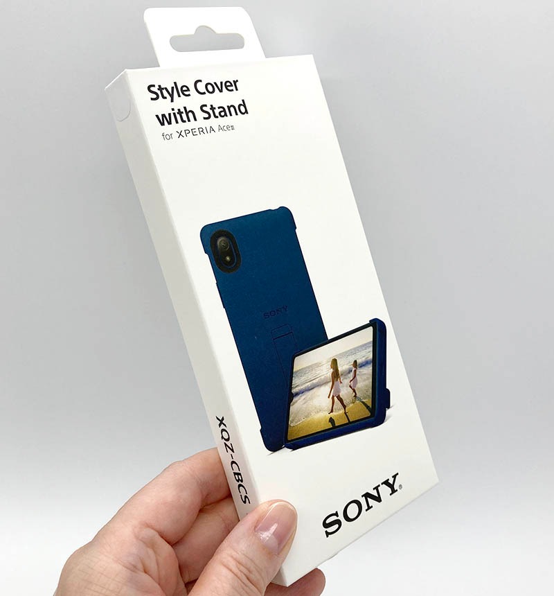 最高級 Xperia Ace III Style Cover with Stand ブルー XQZ-CBCS/LJPCX スマートフォン本体