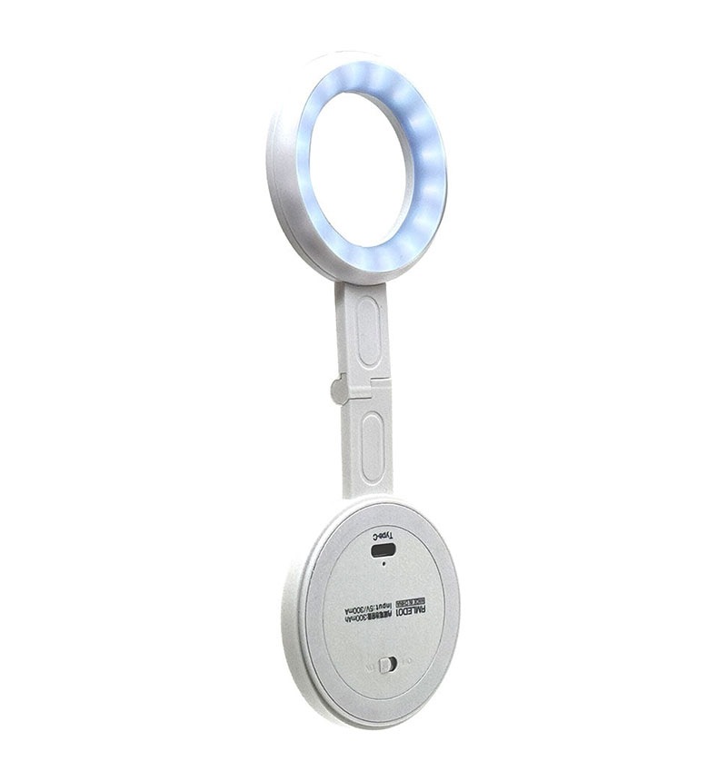 �ޥ��ͥå� ���ޥ� Magsafe�б� ���ޥۻ����� LED �饤�� Selfie LED Light �ޥ��ͥåȥ����� ����ե��� ���󥫥�� �ޥ������� ���ϼ��� �ۥ磻�� ���ޥ� ���֥�å� RMLED01WH �饹���Хʥ� �ۥ磻�� RMLED01WH