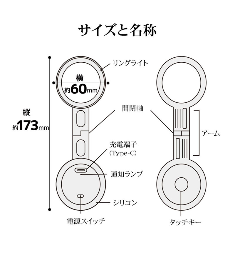 �ޥ��ͥå� ���ޥ� Magsafe�б� ���ޥۻ����� LED �饤�� Selfie LED Light �ޥ��ͥåȥ����� ����ե��� ���󥫥�� �ޥ������� ���ϼ��� �ۥ磻�� ���ޥ� ���֥�å� RMLED01WH �饹���Хʥ� �ۥ磻�� RMLED01WH