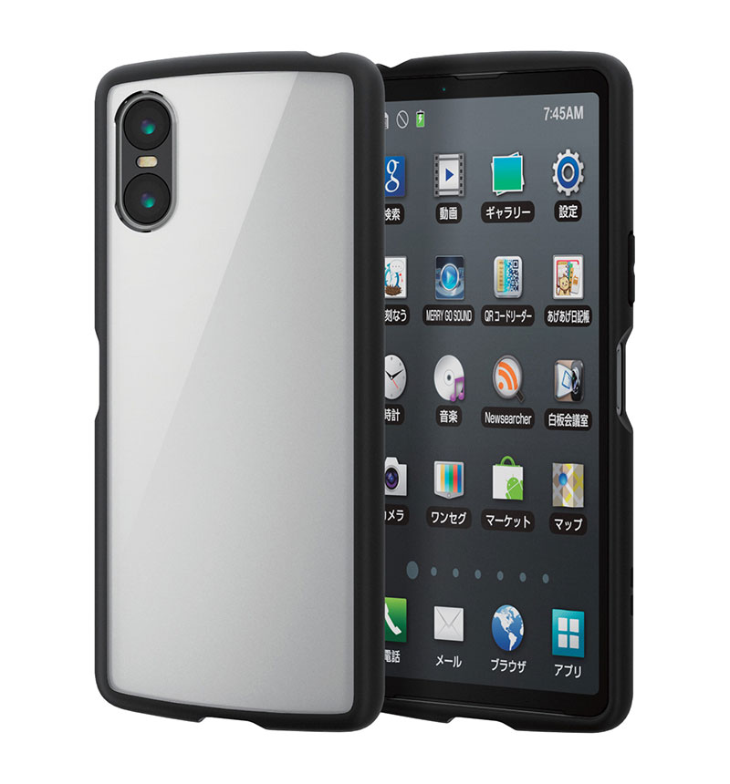 Xperia 10 VI TOUGH SLIM LITE �ե졼�५�顼 ���ȥ�åץۡ��륷������ �֥�å� PM-X241TSLFCBK