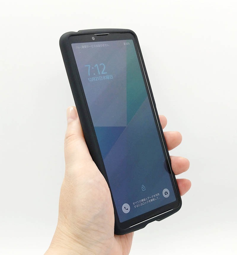 Xperia 10 VI TOUGH SLIM LITE �ե졼�५�顼 ���ȥ�åץۡ��륷������ �֥�å� PM-X241TSLFCBK