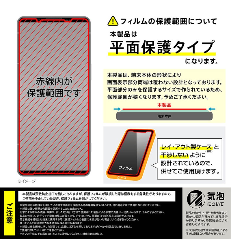 Xperia 1 VI Like standard ���饹�ե���� 10H �֥롼�饤�ȥ��å�_���� RT-RXP1M6F/SMG