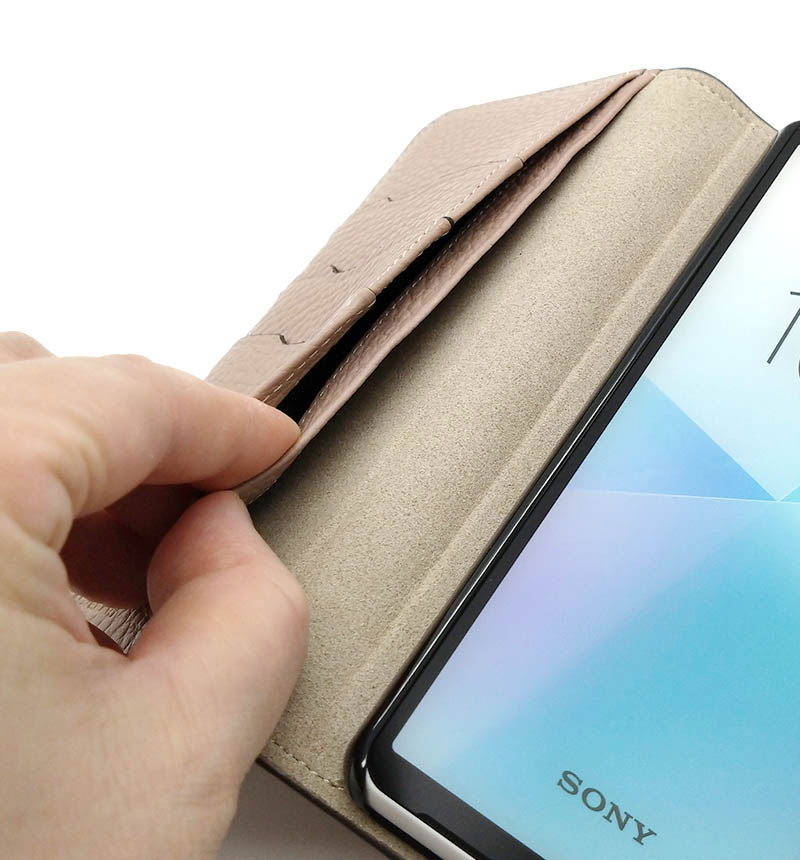 Xperia 10 VI ܳ ɥꥢ쥶 Ģ ԥ󥯥١ 100061917-979-015-pinkbeige