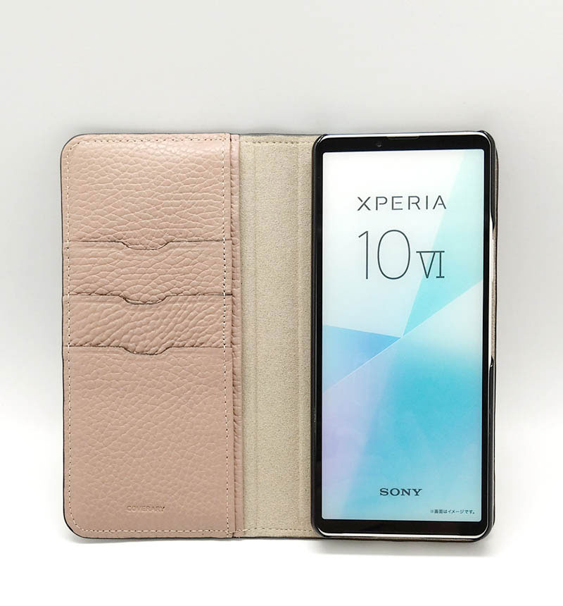 Xperia 10 VI ܳ ɥꥢ쥶 Ģ ԥ󥯥١ 100061917-979-015-pinkbeige