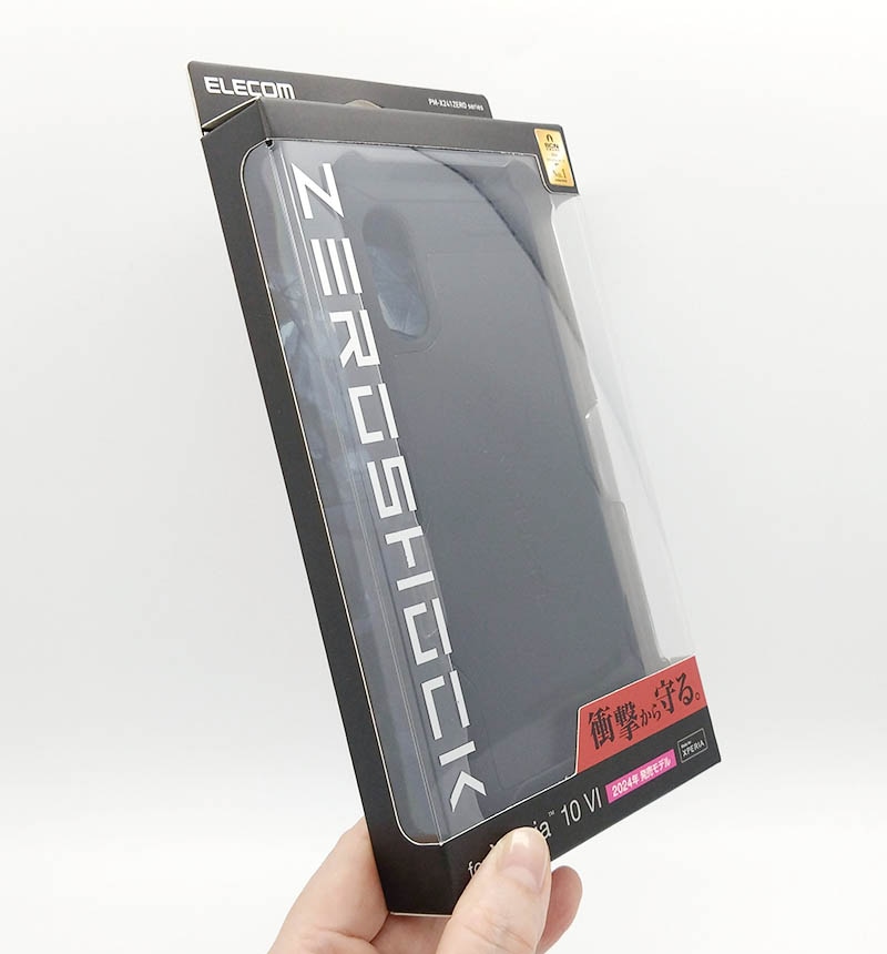 Xperia 10 VI ZEROSHOCK ブラック PM-X241ZEROBK | ハイブリッドケース