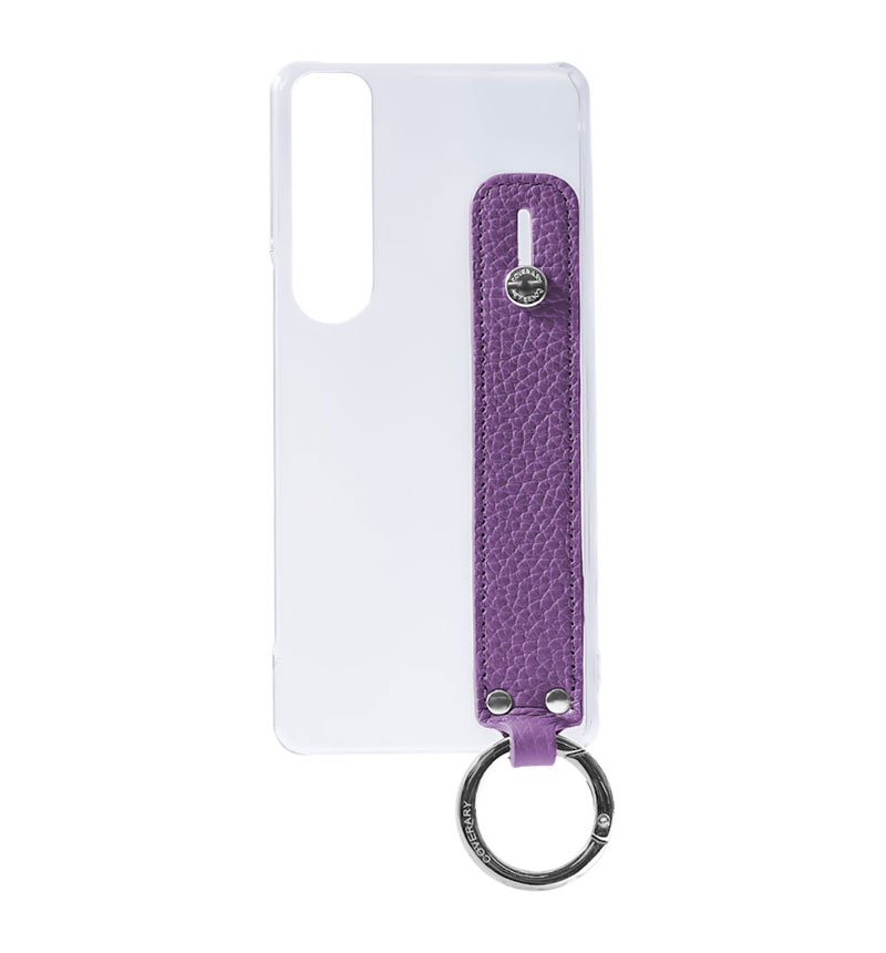 Xperia 1 VII ���ꥢ������ �ܳ� ���ɥꥢ�쥶�� �ϥ�ɥ٥���դ� ���̥����� �ѡ��ץ� 100062351-1067-019-purple