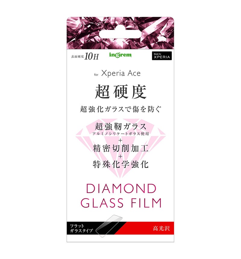 Xperia Ace ��������� ���饹�ե���� 9H ����ߥΥ��ꥱ���� ���� IN-RXPAFA/DCG