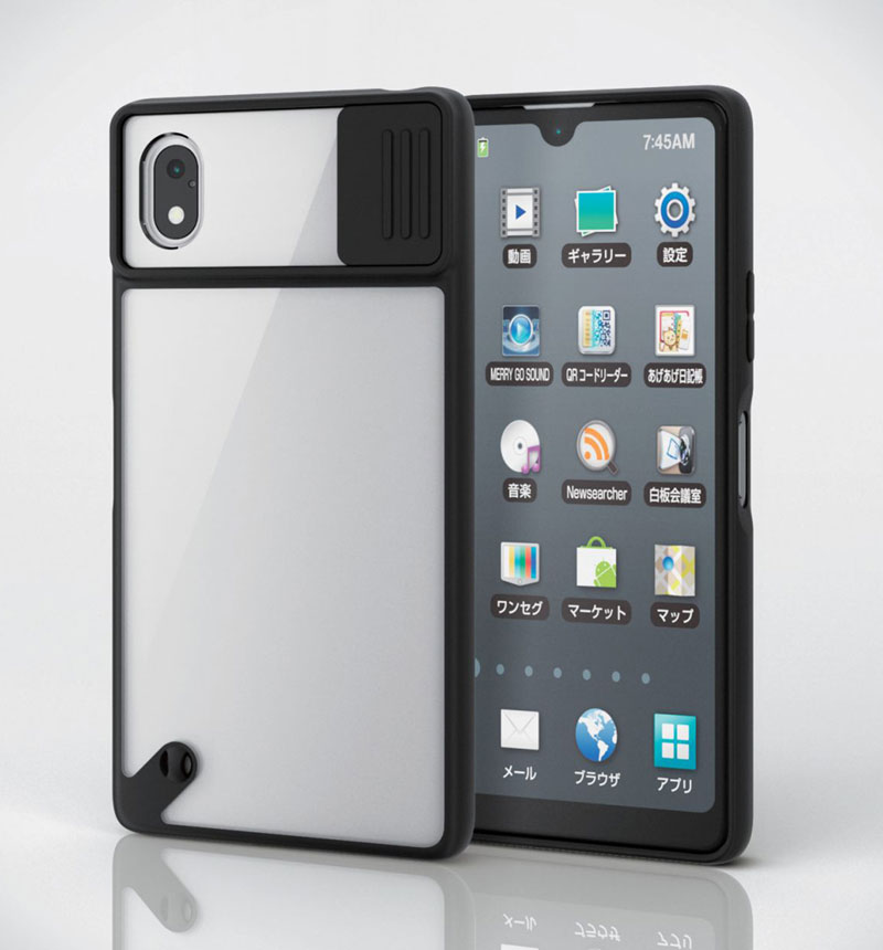 カメラレンズカバー付きケース ブラック PM-X223HVCCSBK