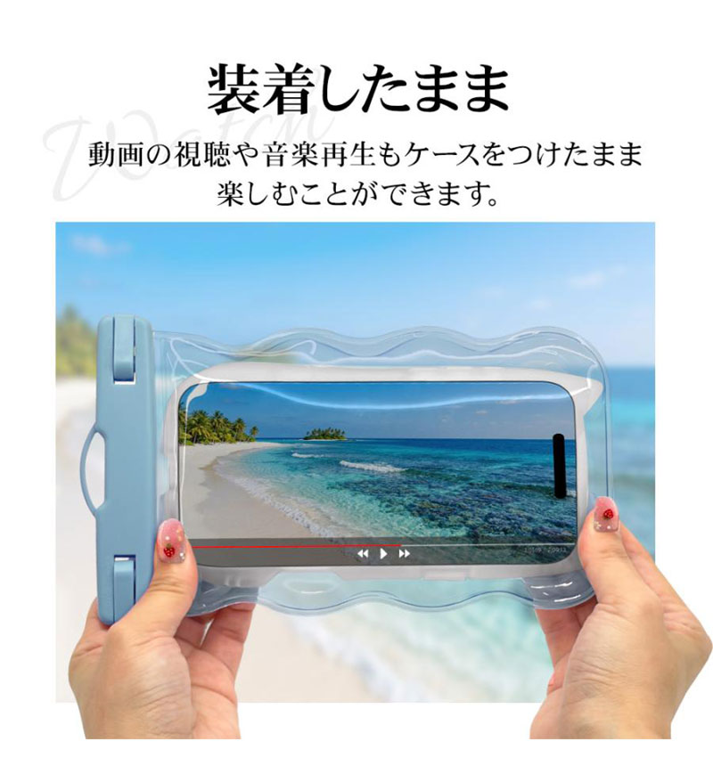 ���ޥ� �ɿ奱���� IP68 ���ȥ�å��� WAVECASE �礭�᥹�ޡ��ȥե��� �� �ס��� ��Ϥ ��ʪ���� ���襤�� ���ꥢ�ԥ� RFRWPF09WCLPK