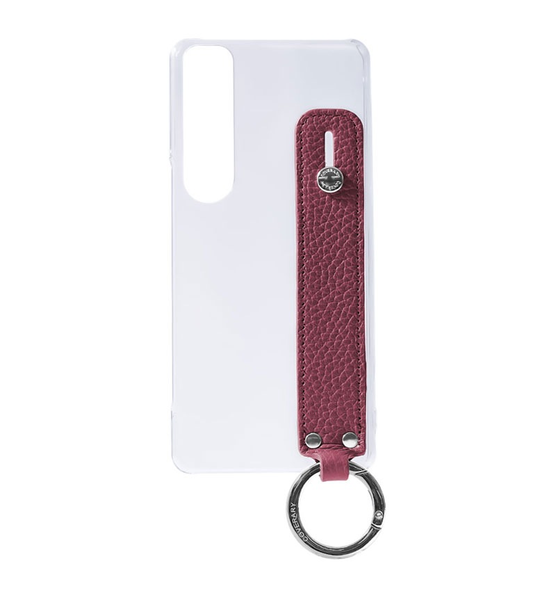 Xperia 1 VII ���ꥢ������ �ܳ� ���ɥꥢ�쥶�� �ϥ�ɥ٥���դ� ���̥����� ���졼�� 100062351-1067-022-grape