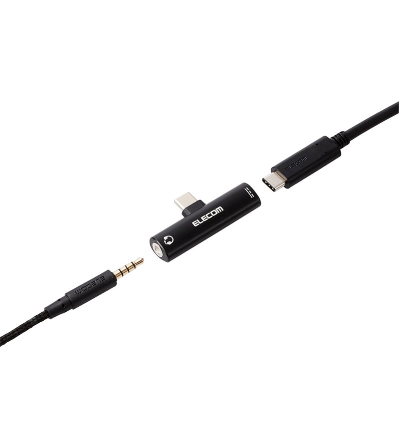 Type-C�Ѵ������ץ� USB PD�б� �֥�å� MPA-C35PDBK