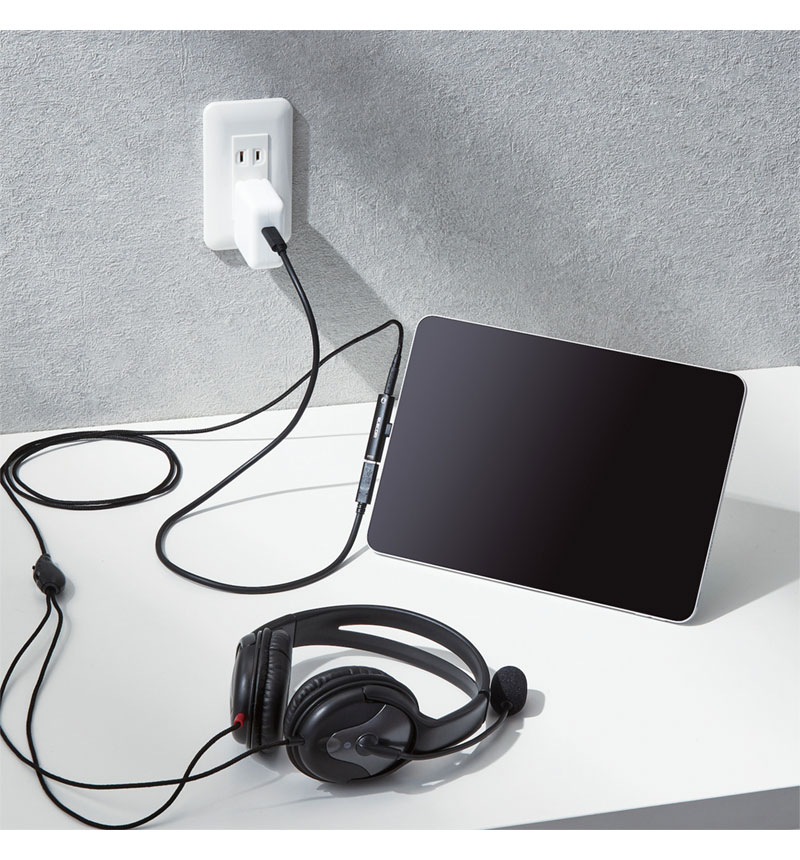 Type-C�Ѵ������ץ� USB PD�б� �֥�å� MPA-C35PDBK
