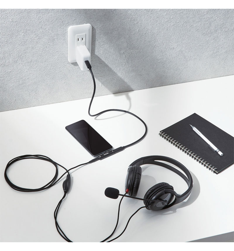 Type-C�Ѵ������ץ� USB PD�б� �֥�å� MPA-C35PDBK