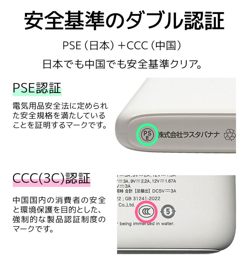 3Cǧ�� ����б�  ��Х���Хåƥ꡼ 10000mAh 3�ݡ��� USB Type-C PD 20W Type-A 15W ������ ���㥳���륰�졼 R3CLI100C20W05CGRY