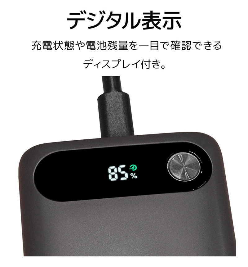 3Cǧ�� ����б�  ��Х���Хåƥ꡼ 10000mAh 3�ݡ��� USB Type-C PD 20W Type-A 15W ������ �ۥ磻�� R3CLI100C20W05WH