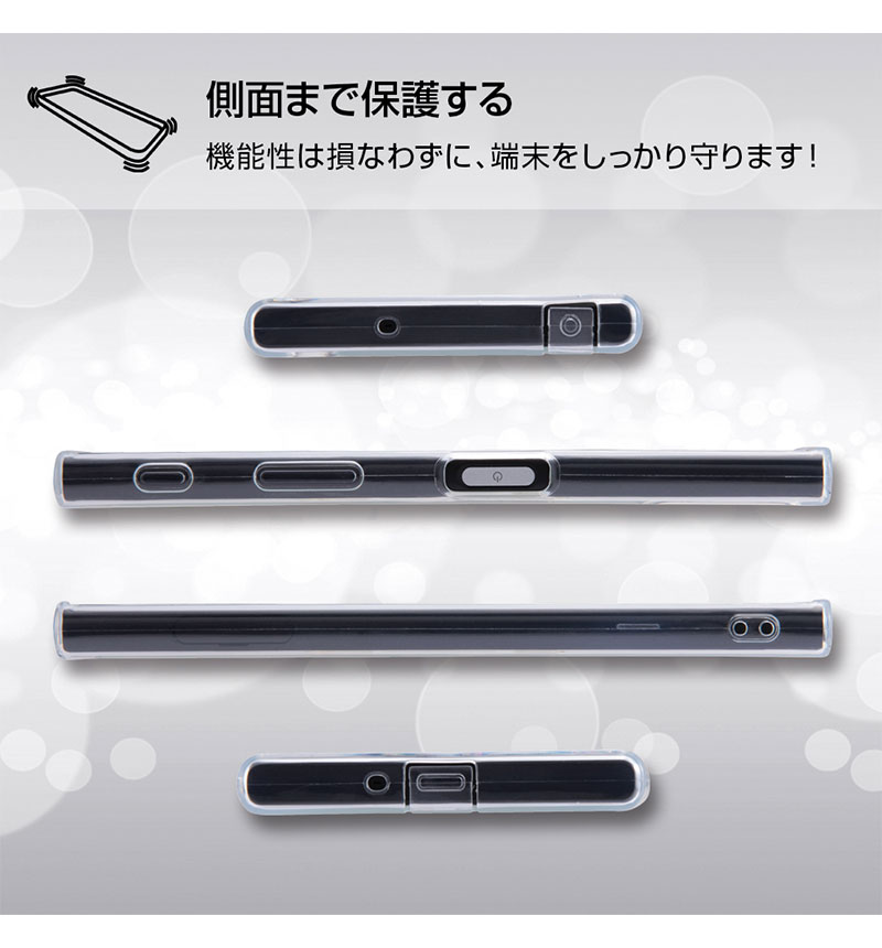 Xperia XZs TPU������ ���ͥ�������å��դ� ���ꥢ RT-RXZSTC10/C