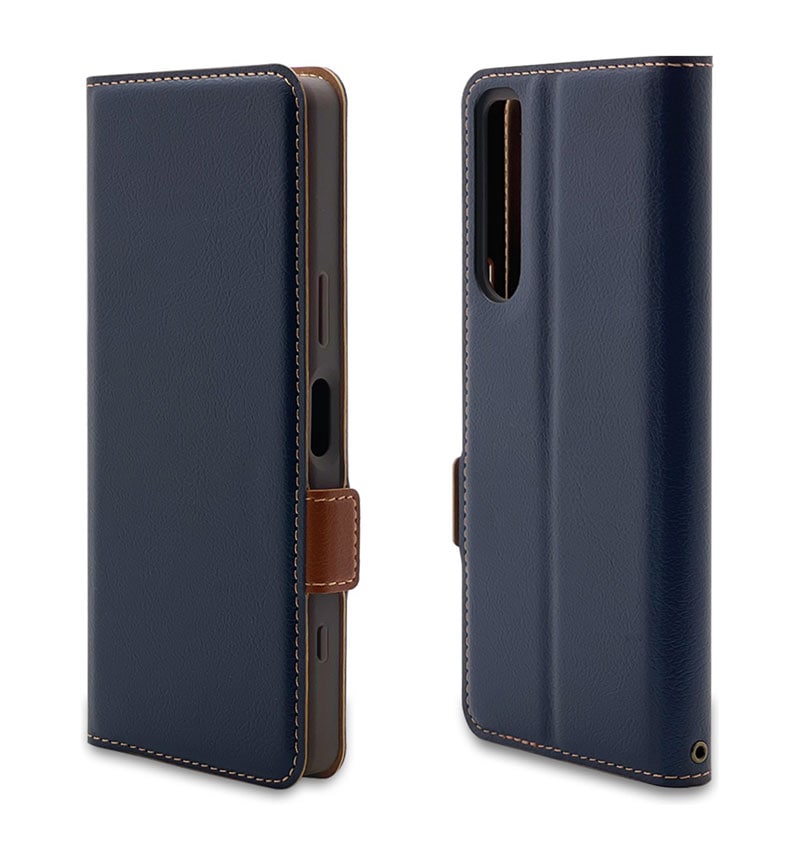 Xperia 5IV ケース カバー 手帳型 薄型 耐衝撃吸収 カード入れ