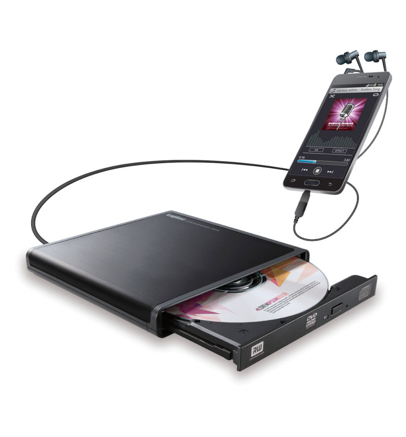 Android用CD録音ドライブ BK ブラック LDR-PMJ8U2RBK | オーディオ