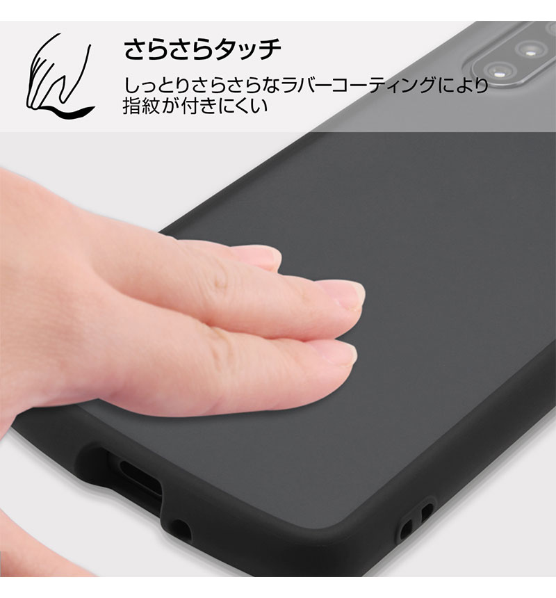 Xperia 10 III��Xperia 10 III Lite �Ѿ׷�ϥ��֥�åɥ����� Puffull Matte Black ��å� RT-RXP10M3BS14/R