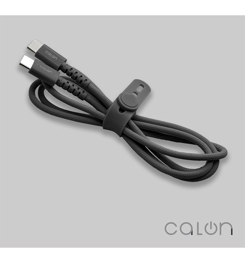 PD�б���® ���� �ʥ����󥱡��֥� calon ���� �̿� Type-C to Type-C 60W 1m �����֥�Х�� ���㥳���륰�졼  R10CACC3A05CGRY ���㥳���륰�졼 R10CACC3A05CGRY