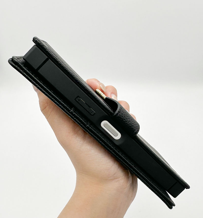 Xperia 10 VI �Ѿ׷� ��Ģ���쥶�������� KAKU Ring �֥�å� IN-RXP10M6TBC10/B