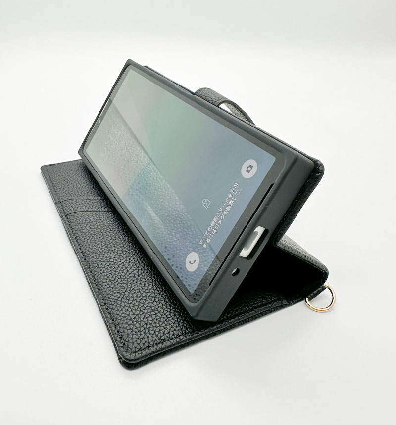 Xperia 10 VI �Ѿ׷� ��Ģ���쥶�������� KAKU Ring �֥�å� IN-RXP10M6TBC10/B