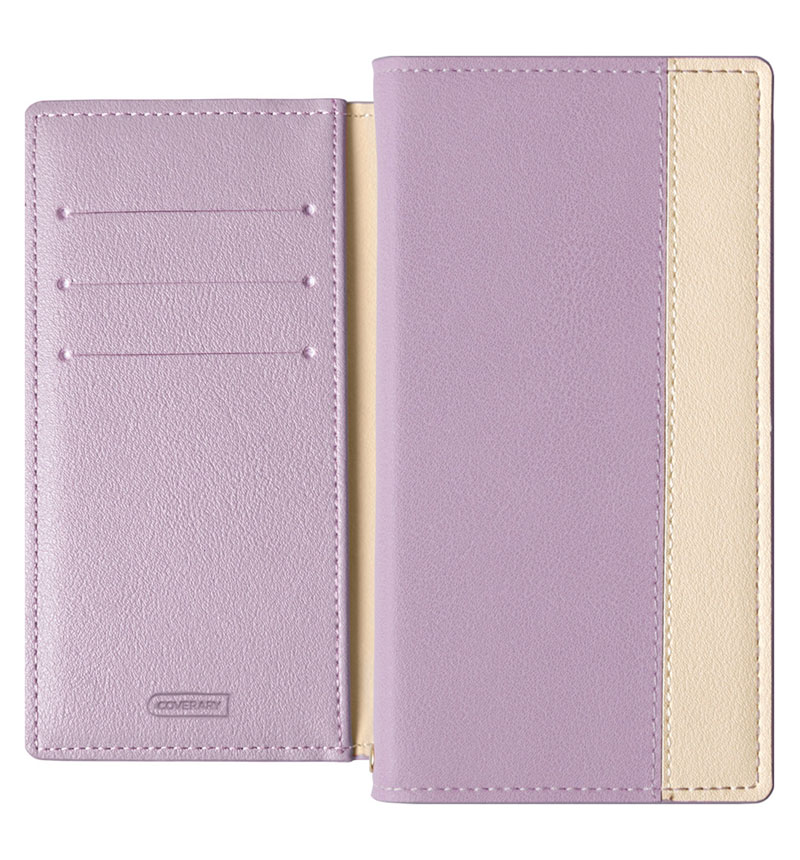 Xperia 1 VIII ����������쥶�� ɽ�Х����顼 ������ɵ�ǽ ��Ģ�������� �ѡ��ץ� 100061865-1190-purple