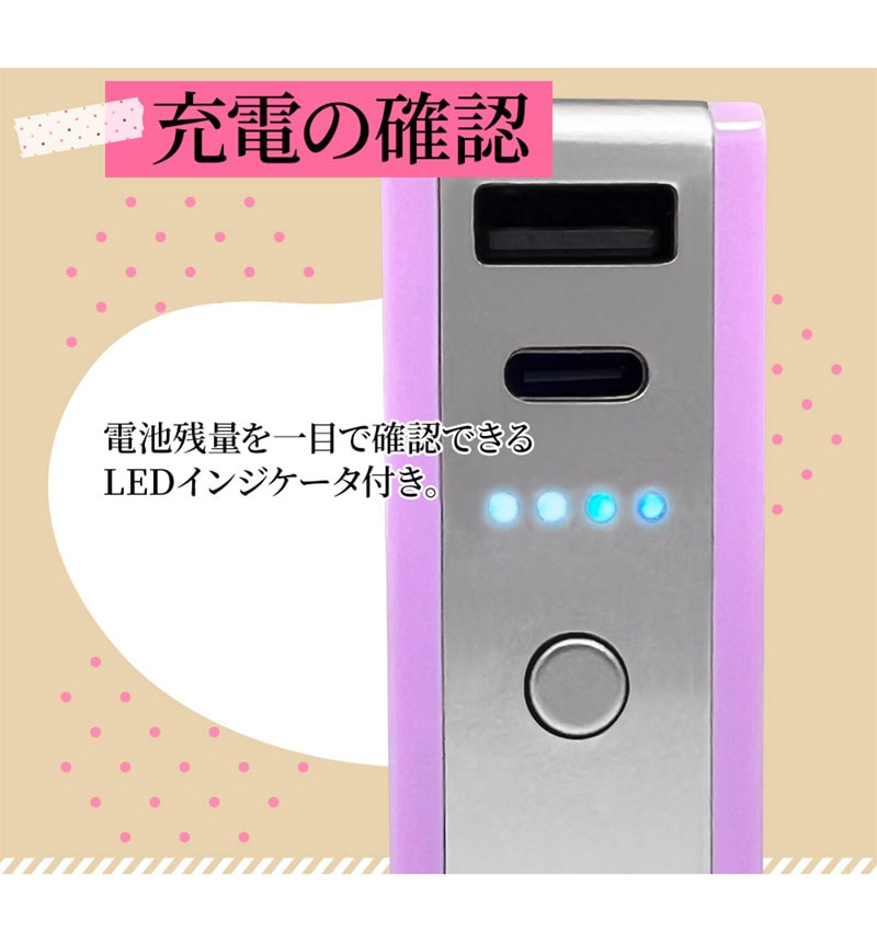���Ŵ� AC�����ץ��� AC���Ŵ�  ��Х���Хåƥ꡼ 5000mAh ������C ������A 3A USB Type-C typec Type-A AC �饤�।������ RLI050AC3A01LY