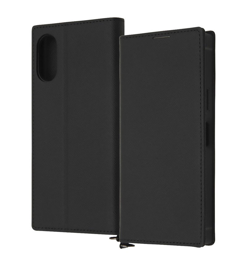 Xperia 10 VI �Ѿ׷� ��Ģ���쥶�������� KAKU Durable �֥�å�/�֥�å� IN-RXP10M6TBC9/BB