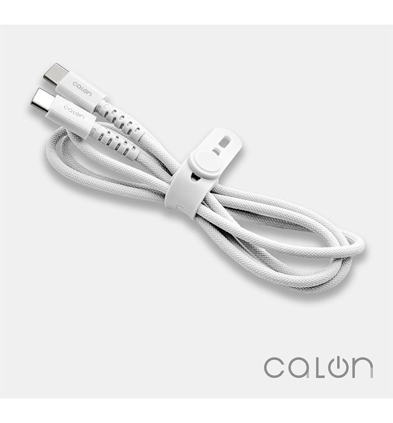 PD�б���® ���� �ʥ����󥱡��֥� calon ���� �̿� Type-C to Type-C 60W 1m �����֥�Х�� �ۥ磻�� R10CACC3A05WH �ۥ磻�� R10CACC3A05WH
